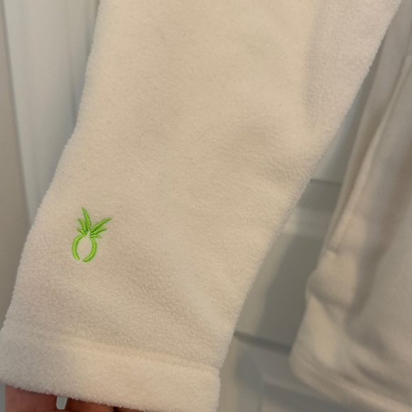 Dudley Stephens Cream Cobble Hill Turtleneck Vello Fleece - Picture 4 of 10